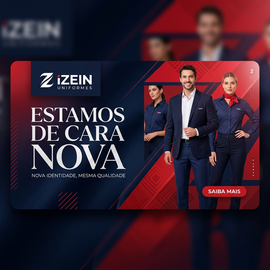 Estamos de Cara Nova - iZEIN Uniformes